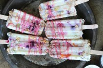 Popsicles colorées à l'avoine — Photo de stock