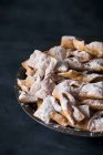 Faworki (traditional pastries from Poland) — Stock Photo