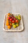Tomates fraîches vue rapprochée — Photo de stock