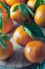 Tangerines on table close-up view — Stock Photo