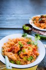 Mexikanisches Huhn mit Reis — Stockfoto