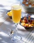 Mimosa (a champagne cocktail) — Stock Photo