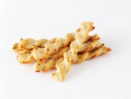 Twisted Parmesan sticks close-up view — Stock Photo