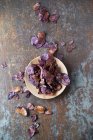 Dried figs on a wooden background — Stock Photo