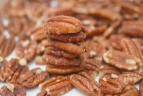 Pecan nuts close-up view — Stock Photo