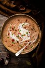 Крем из каштанового супа — стоковое фото