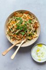 Celery root salade close-up view — Stock Photo