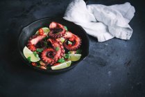 Grilled Octopus with Lime and Chilli — Stock Photo