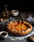 Tomato galette with olive oil — Stock Photo