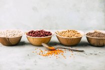 Dried lentils and beans — Stock Photo