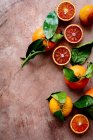 Кровавые апельсины и клементины — стоковое фото
