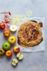 Apple galette close-up view — Stock Photo
