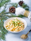German spatzle - German side dish for Christmas — Stock Photo