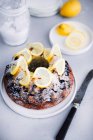 Lemon Blueberry Bundt Cake — Photo de stock