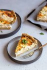 Cottage cheese pie close-up view — Foto stock