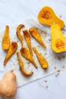 Roasted butternut squash close-up view — Stock Photo