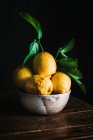 Stillleben mit Zitronen — Stockfoto