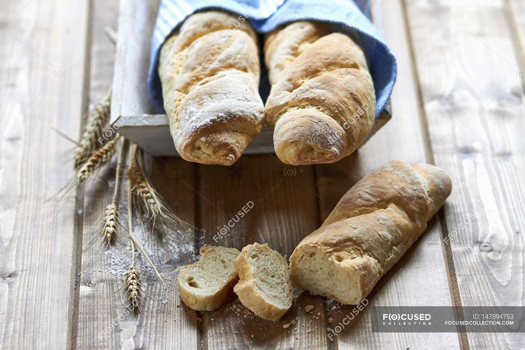 Sesame seed baguettes — tasty, background - Stock Photo | #147894753