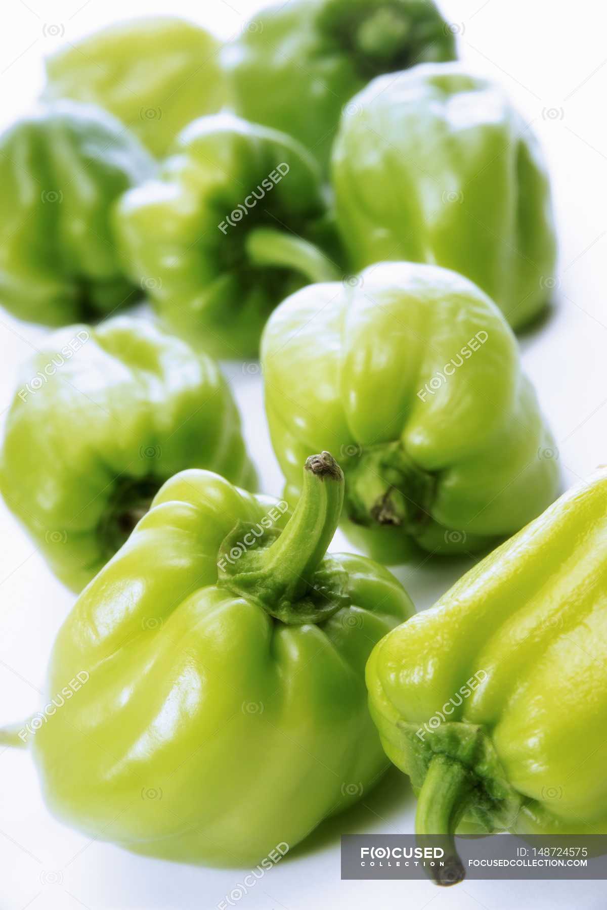 Grune Paprika Reif Diat Kostlich Stock Photo 148724575