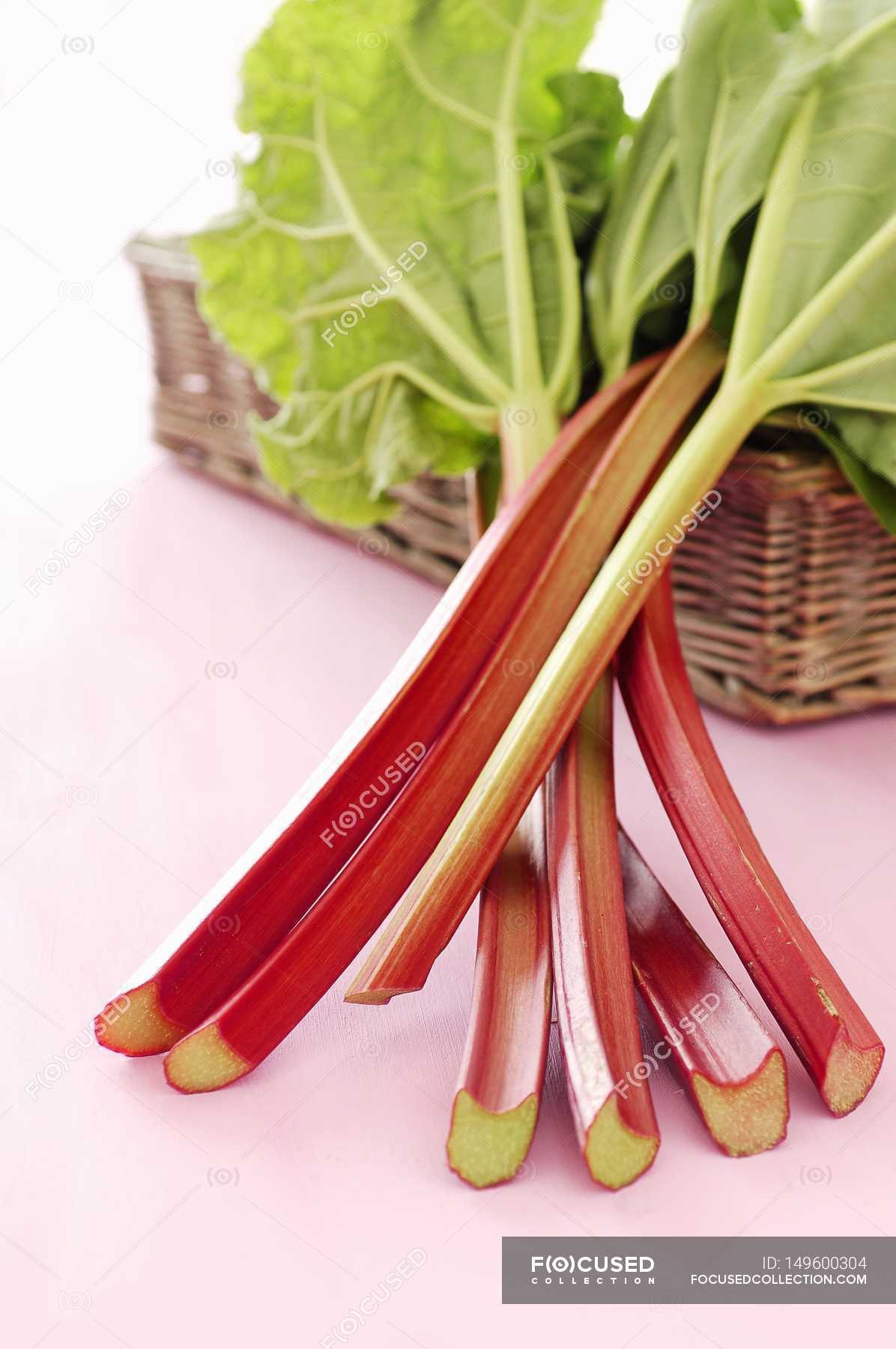 what does fresh rhubarb look like