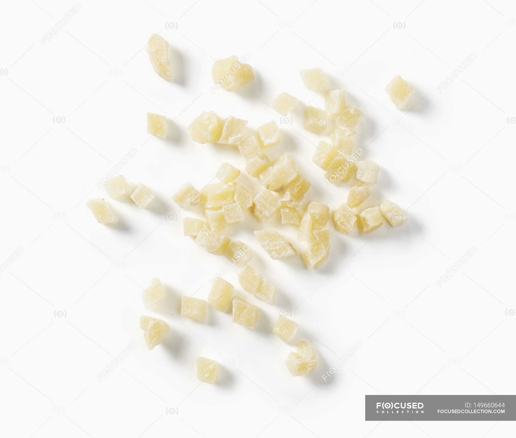 Dried ginger root — pieces, organic food Stock Photo 149660644