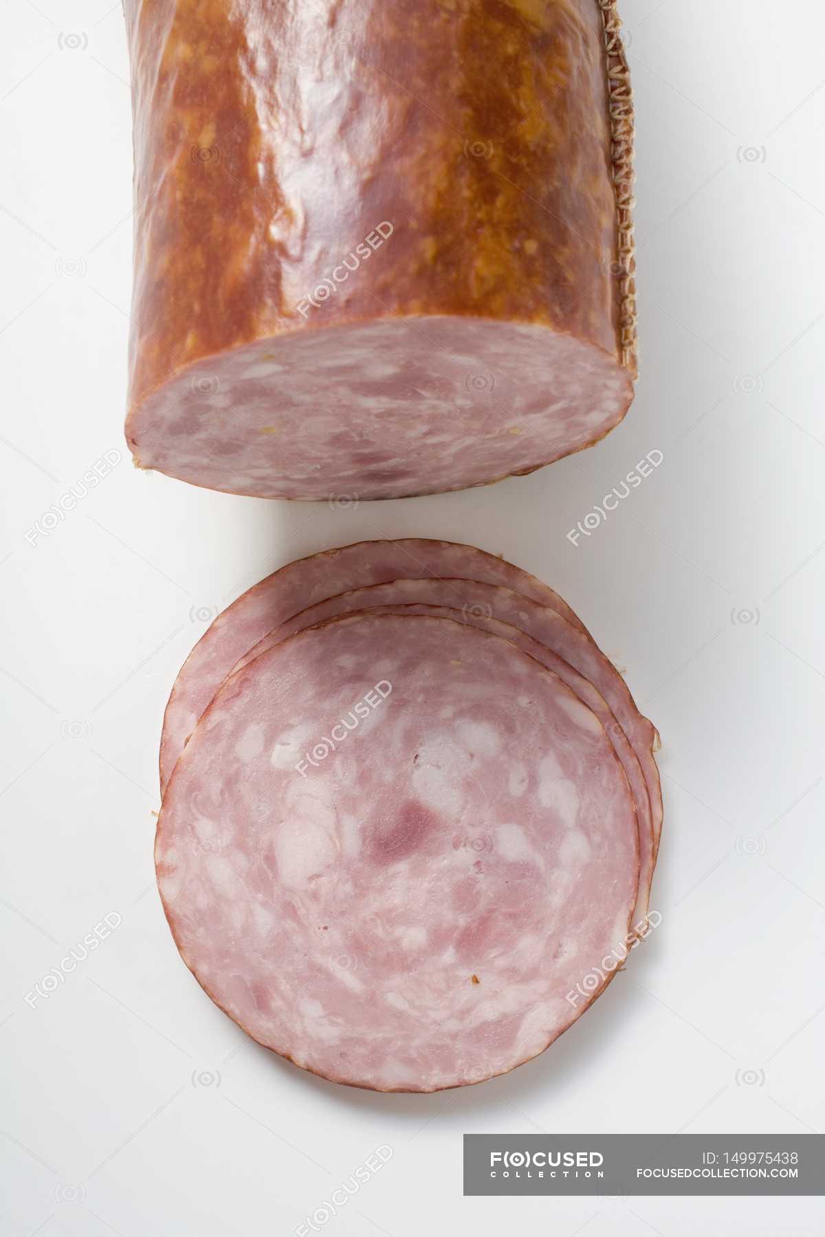 Krakauer ham sausage — food, nutrition Stock Photo 149975438