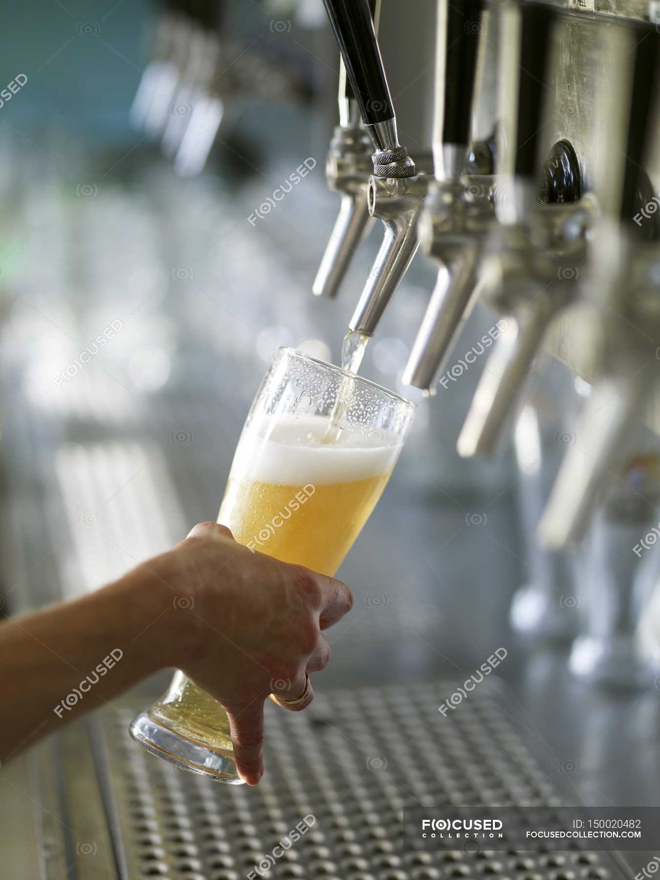 Pouring draught beer — beverage, product - Stock Photo | #150020482