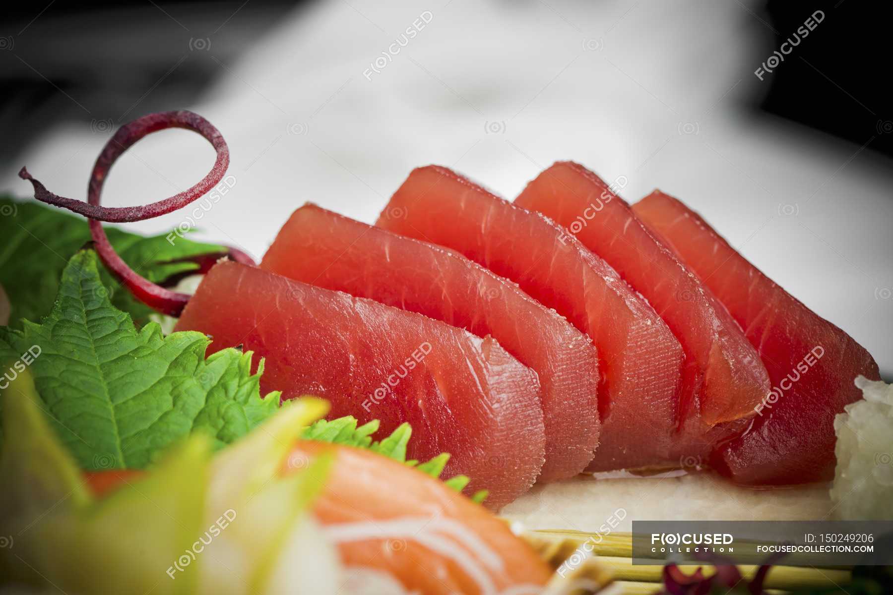 Fresh tuna sashimi — dish, asian - Stock Photo | #150249206