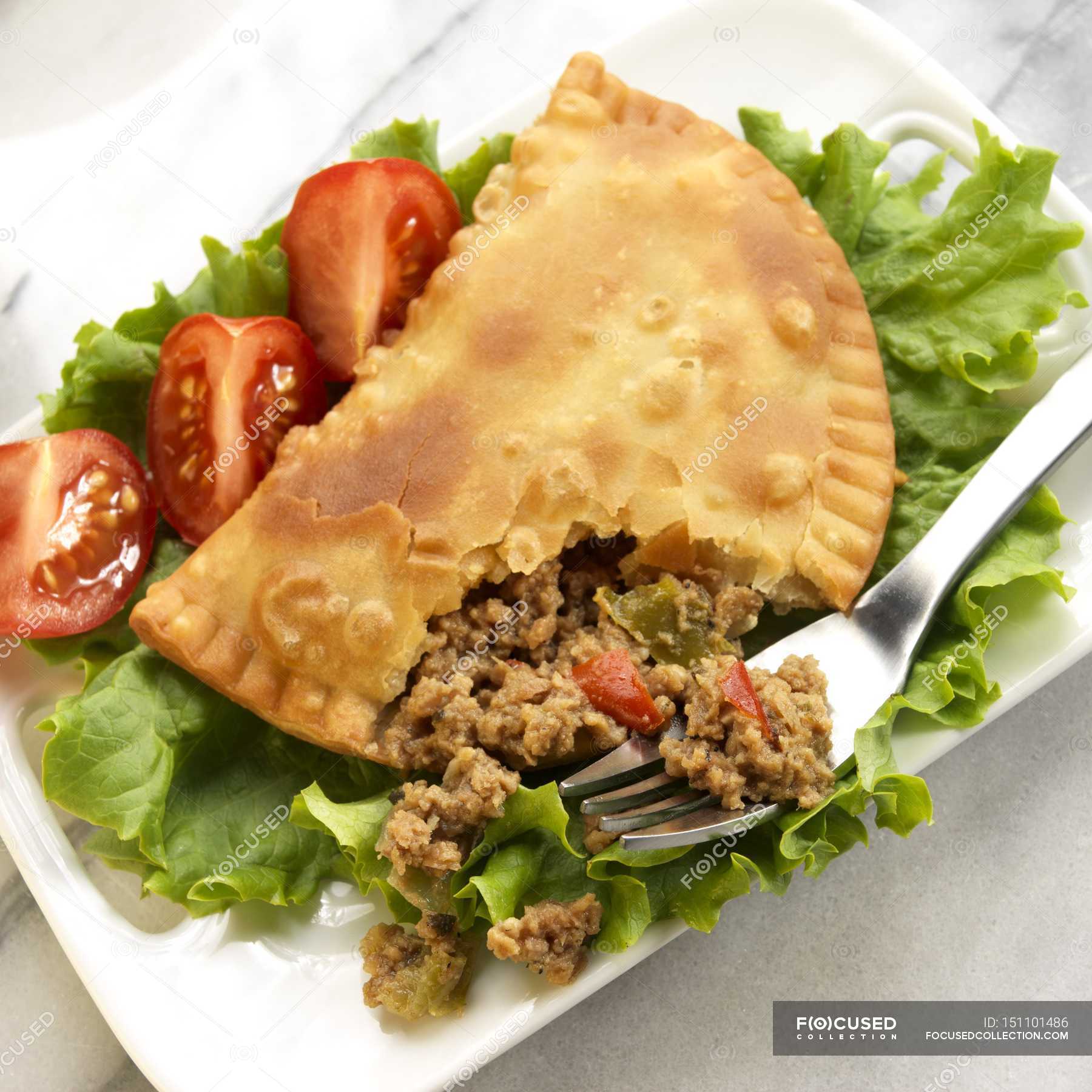 Empanada Slomana Pitanie Iskushenie Stock Photo 151101486