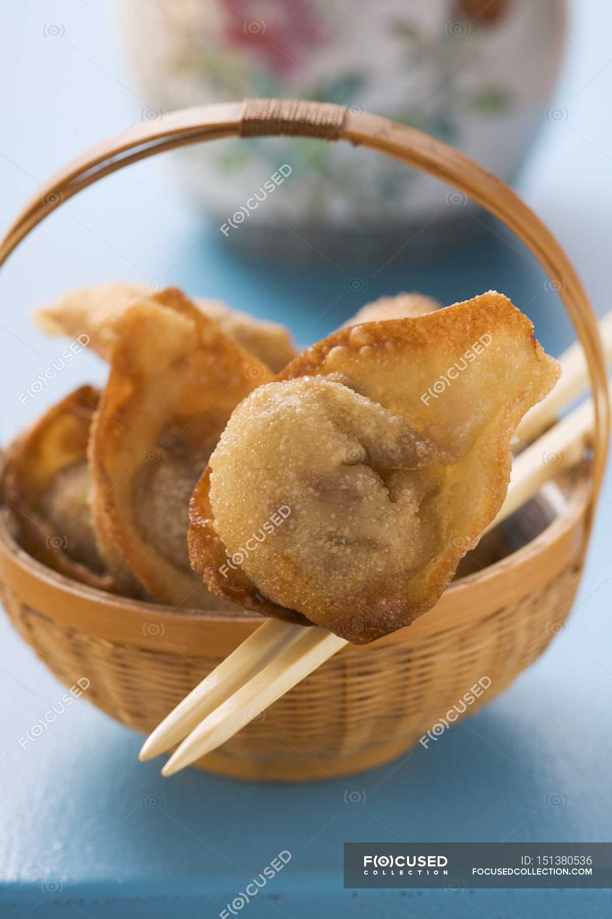 Deepfried dim sum — version, close up Stock Photo 151380536
