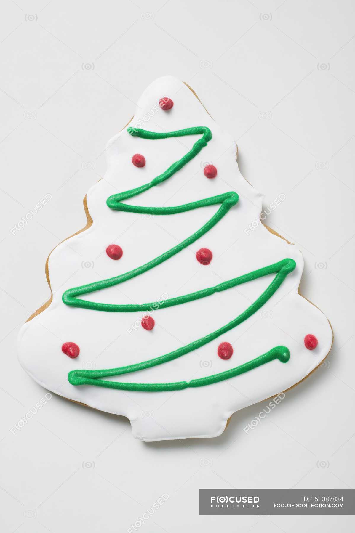 Biscuit Shaped Like Christmas Tree Celebration Decoration