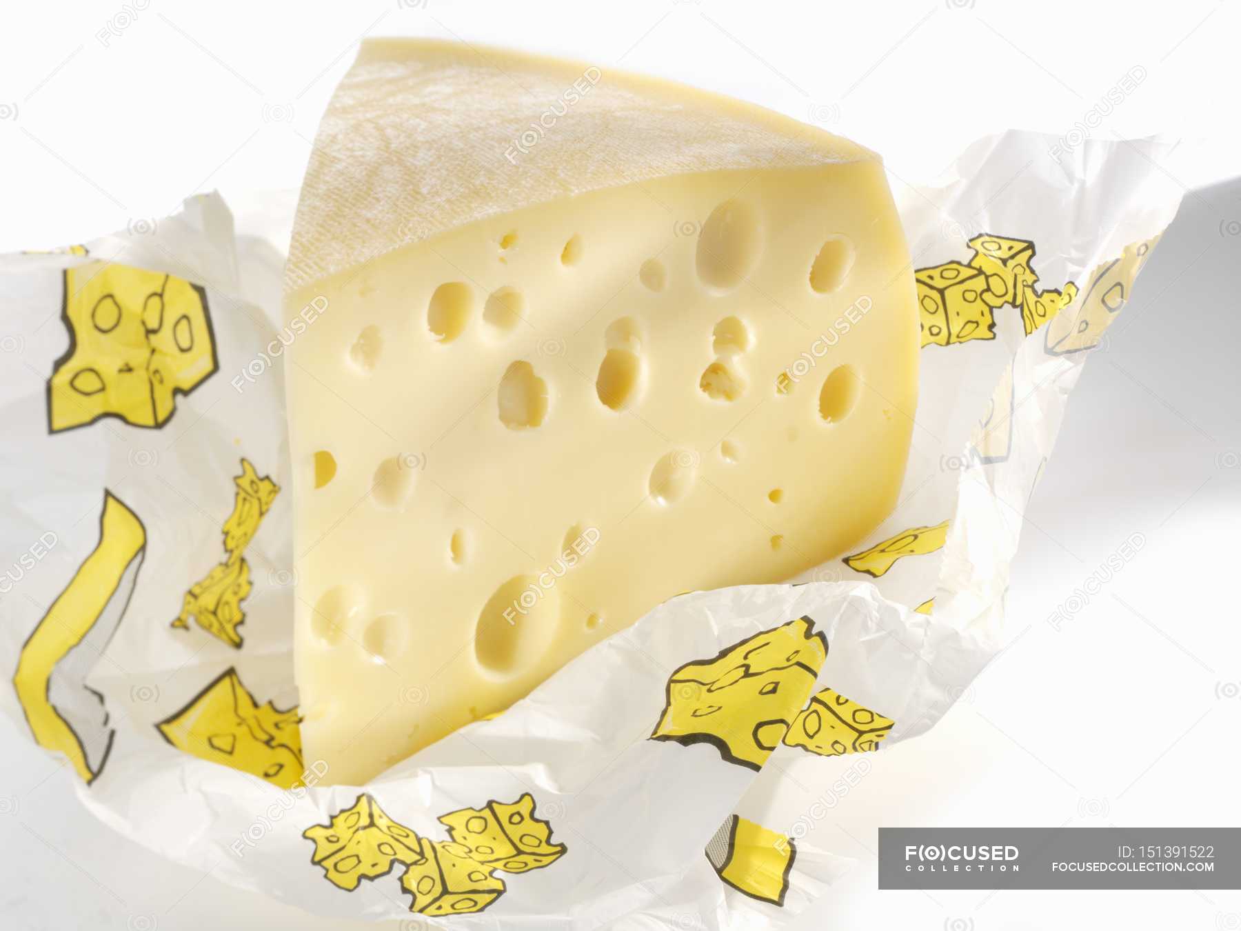 Piece Of Emmental Cheese Restaurant Nutrition Stock Photo 151391522