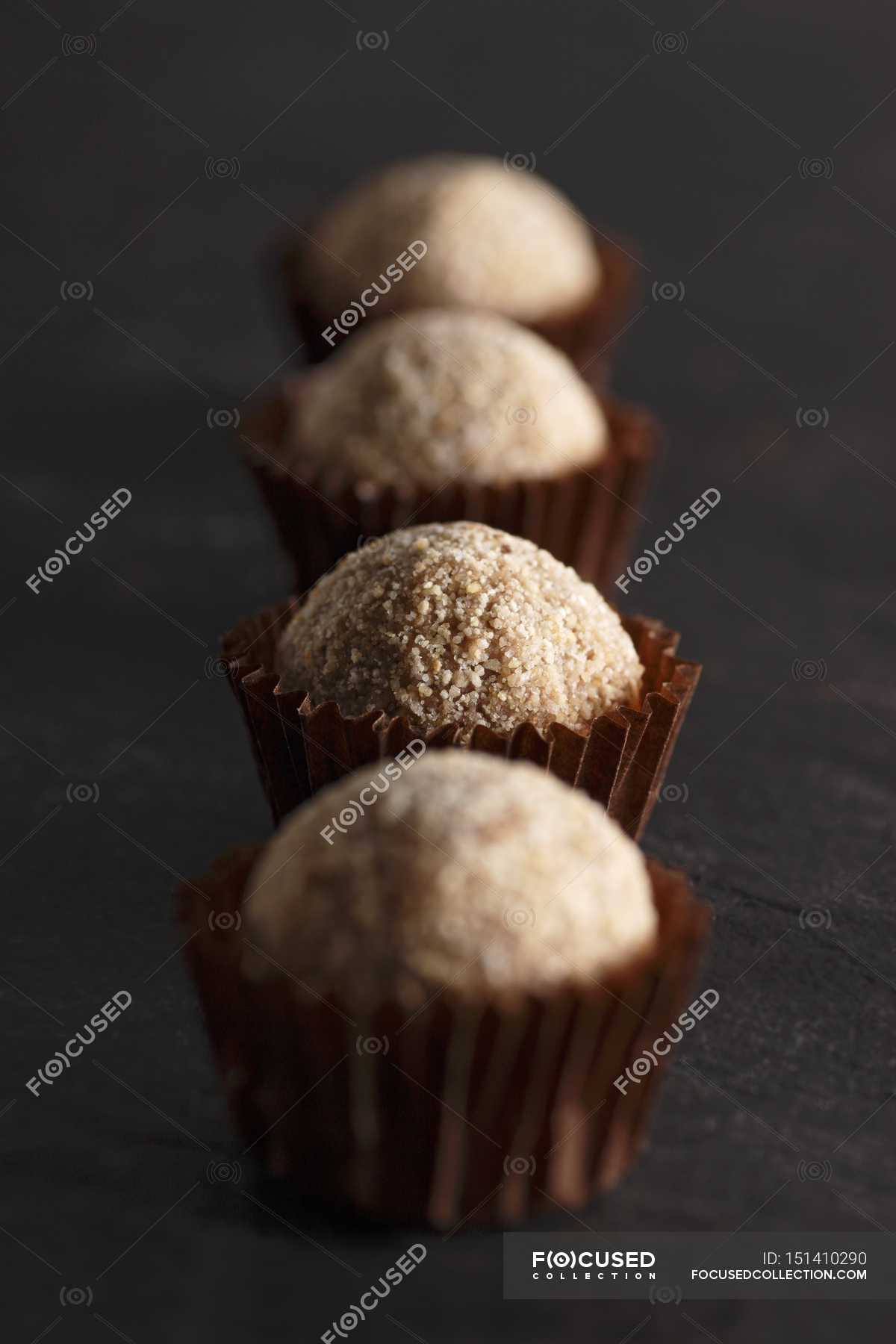 Cappuccino truffle pralines — brad, calories - Stock Photo | #151410290