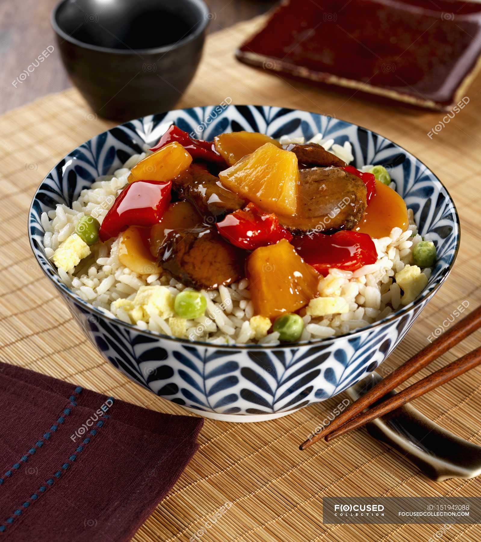 Egg fried rice with hoisin sauce — ingredients, Ready To Eat Stock