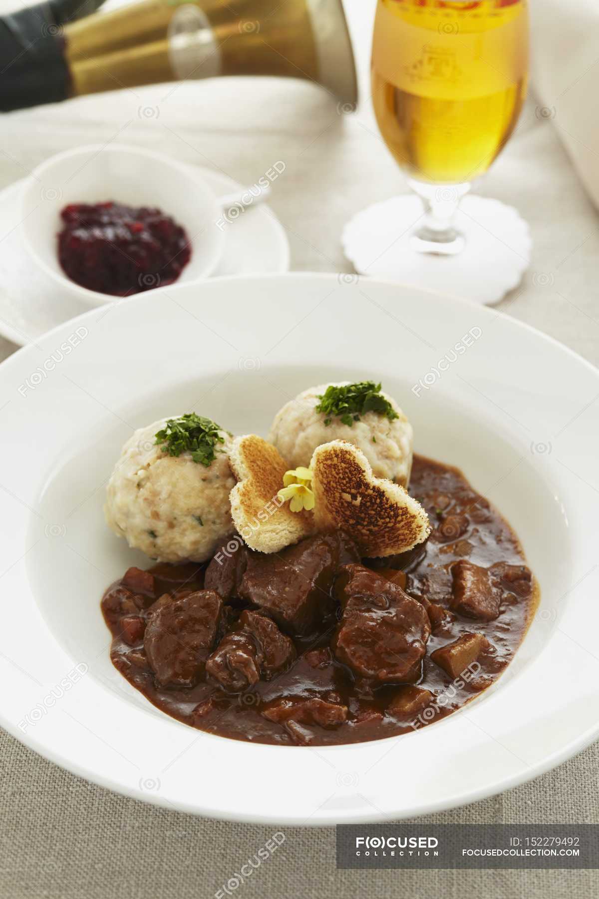 Young venison ragout — baked, baking - Stock Photo | #152279492