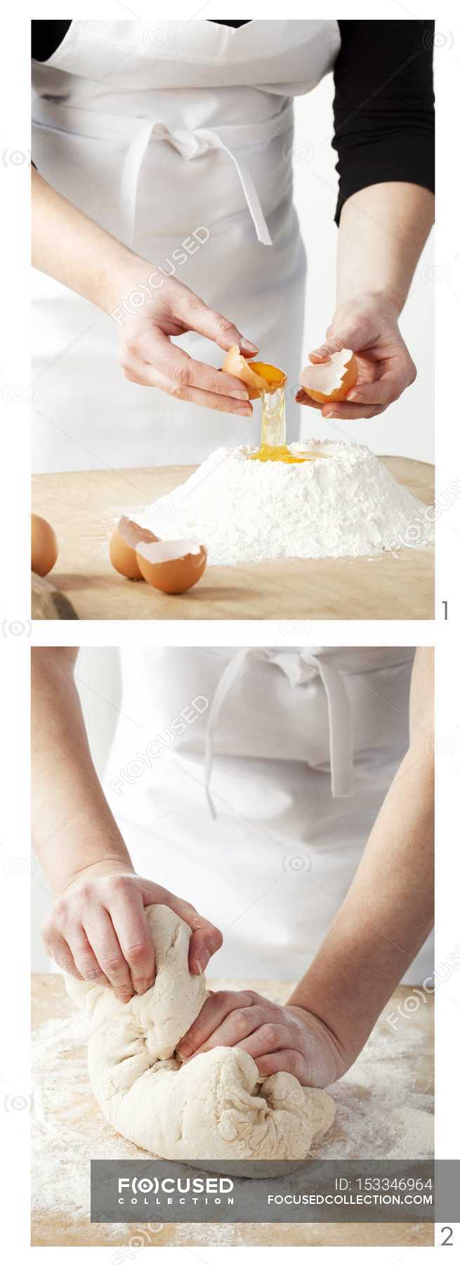 Making cake mixture — gourmet, Dieting Stock Photo 153346964