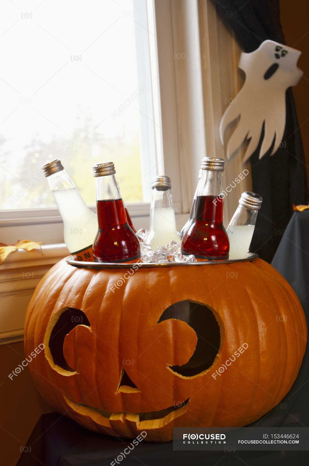 Bottled Drinks Cooling — do it yourself, halloween celebration Stock