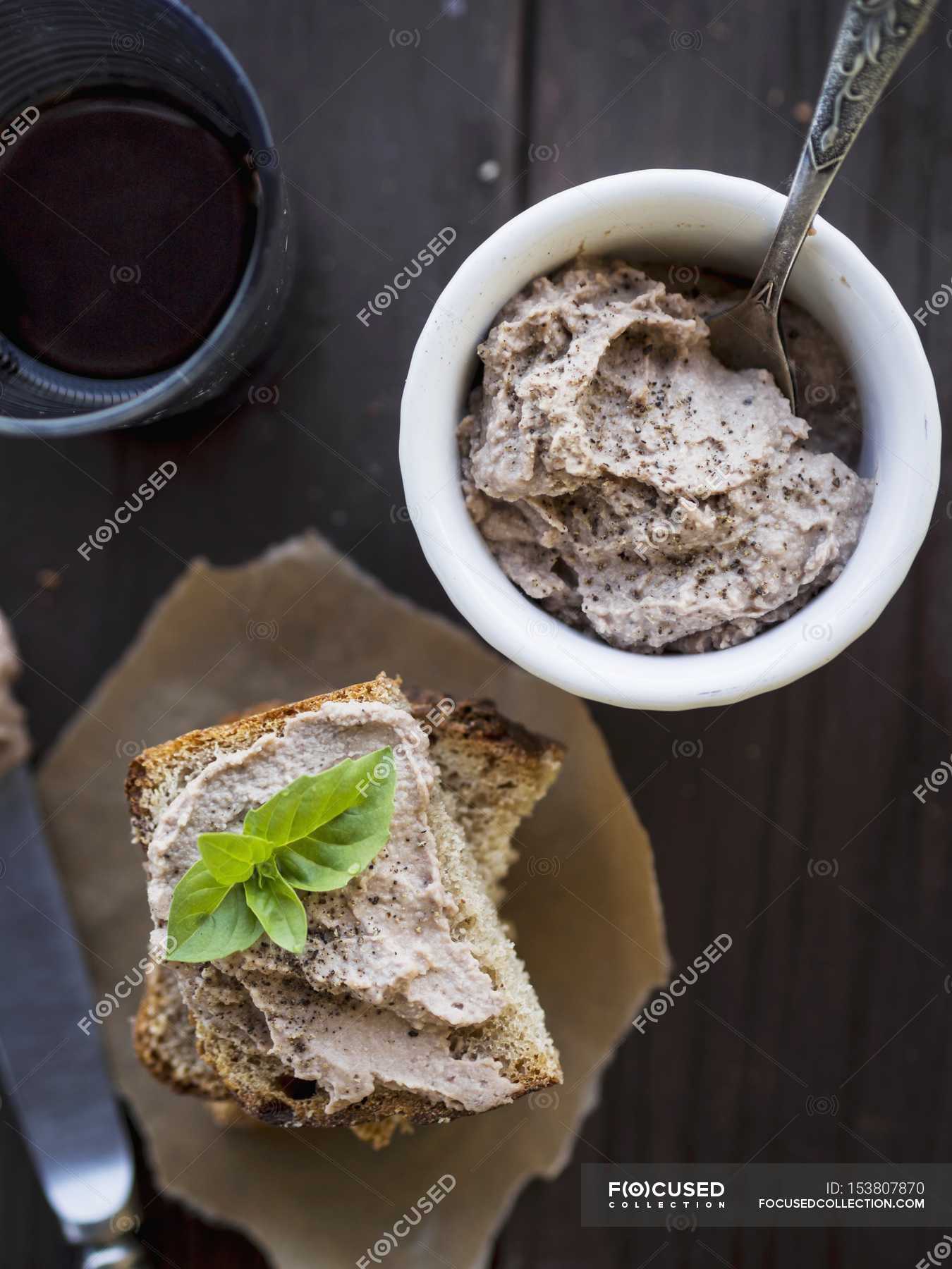 Chickpea spread with bread — chick pea, view Stock Photo 153807870