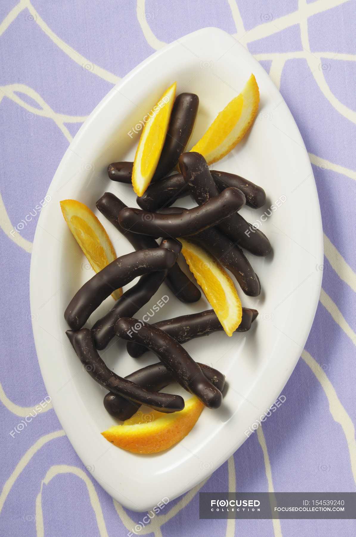 Chocolate orange sticks — dessert, ingredient - Stock Photo | #154539240