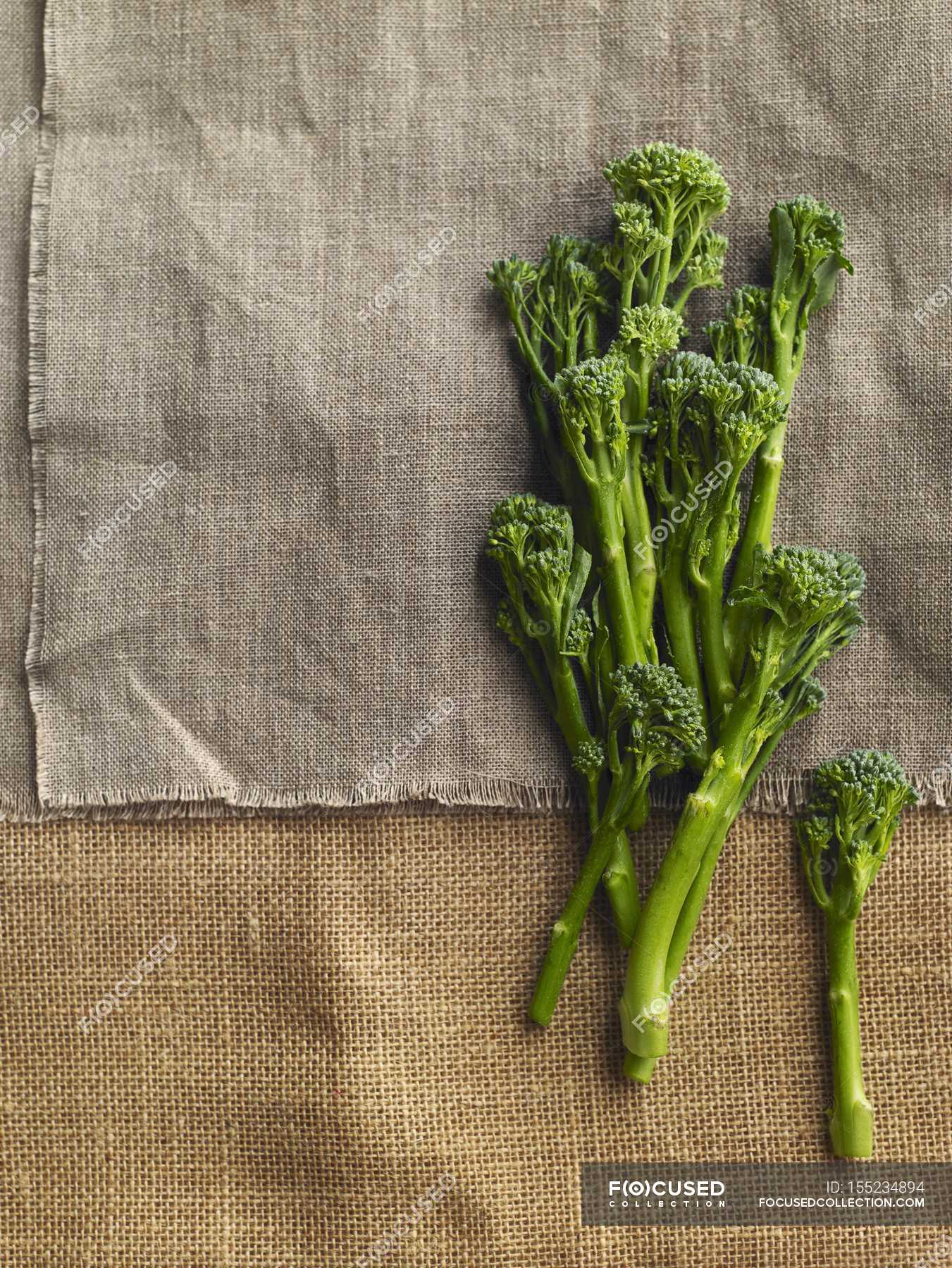Broccoli tops vegetarian, close up - Stock Photo | #155234894