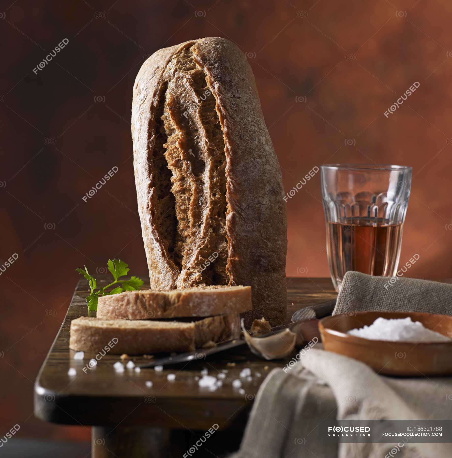 Rustic Loaf Of Bread — Backdrop, Nutrition - Stock Photo | #156321788