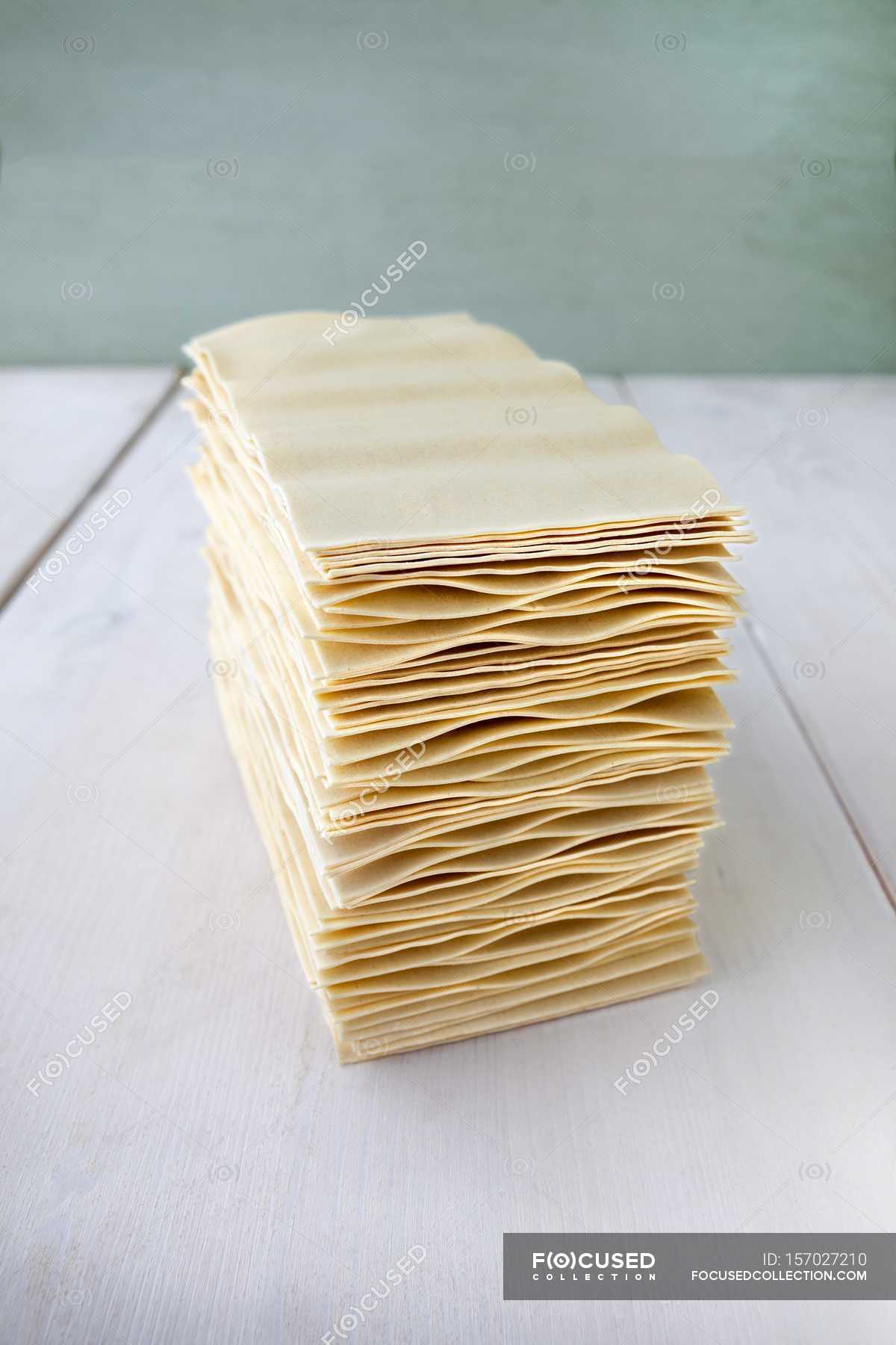 Stack Of Lasagne Sheets — Yummy, Food - Stock Photo 