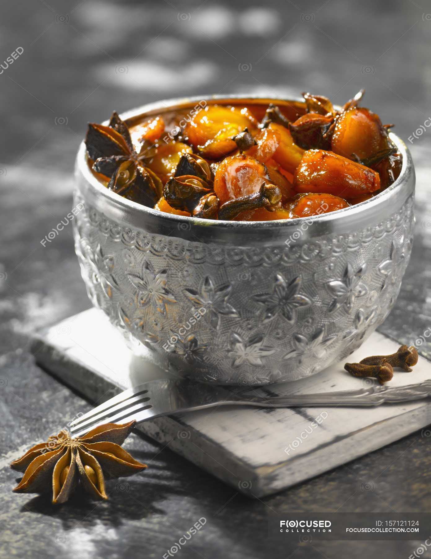 Carrots with star anise — culture, ingredients Stock Photo 157121124