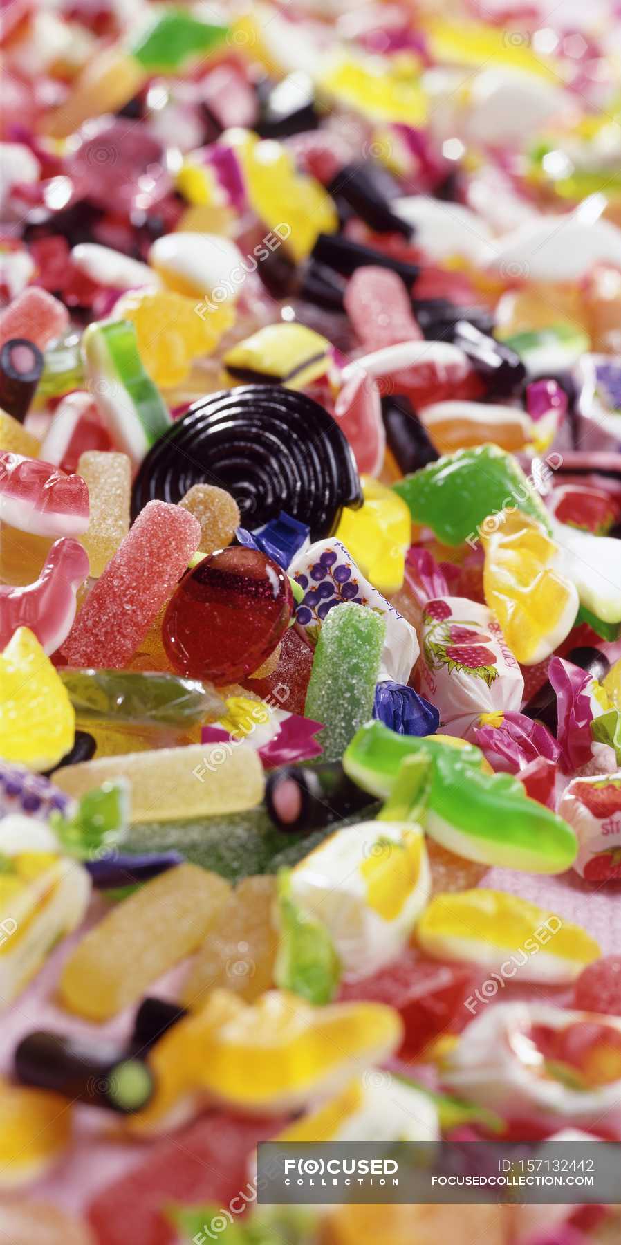 Selection of colored sweets — nutrient, background - Stock Photo ...