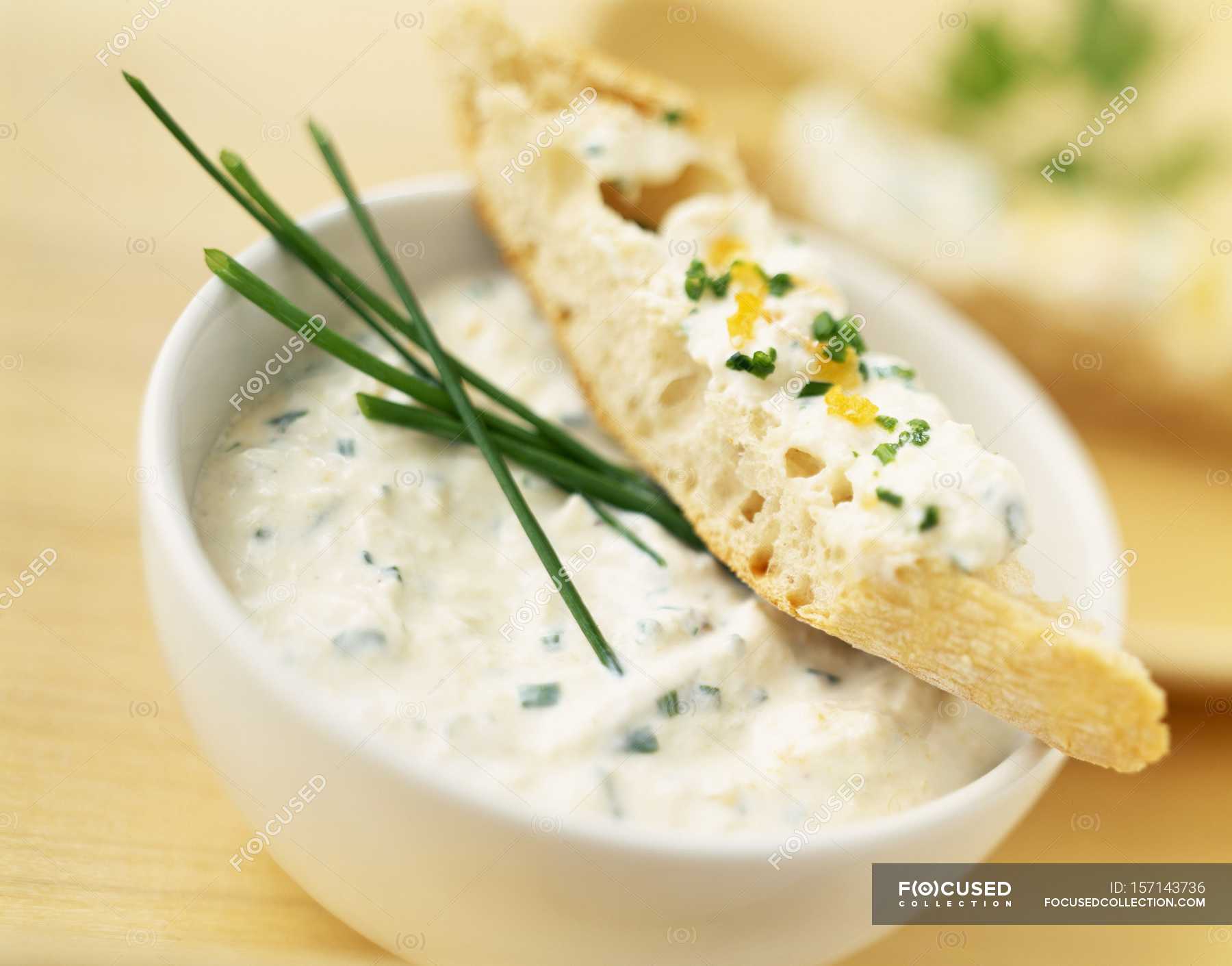 Haddock herb cream — eating, background Stock Photo 157143736