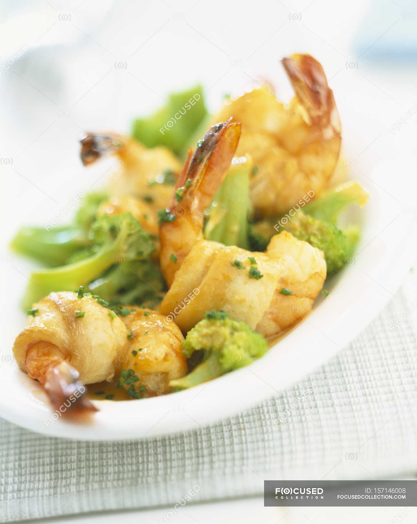 rolled-sole-fish-with-prawns-delicious-shrimps-stock-photo