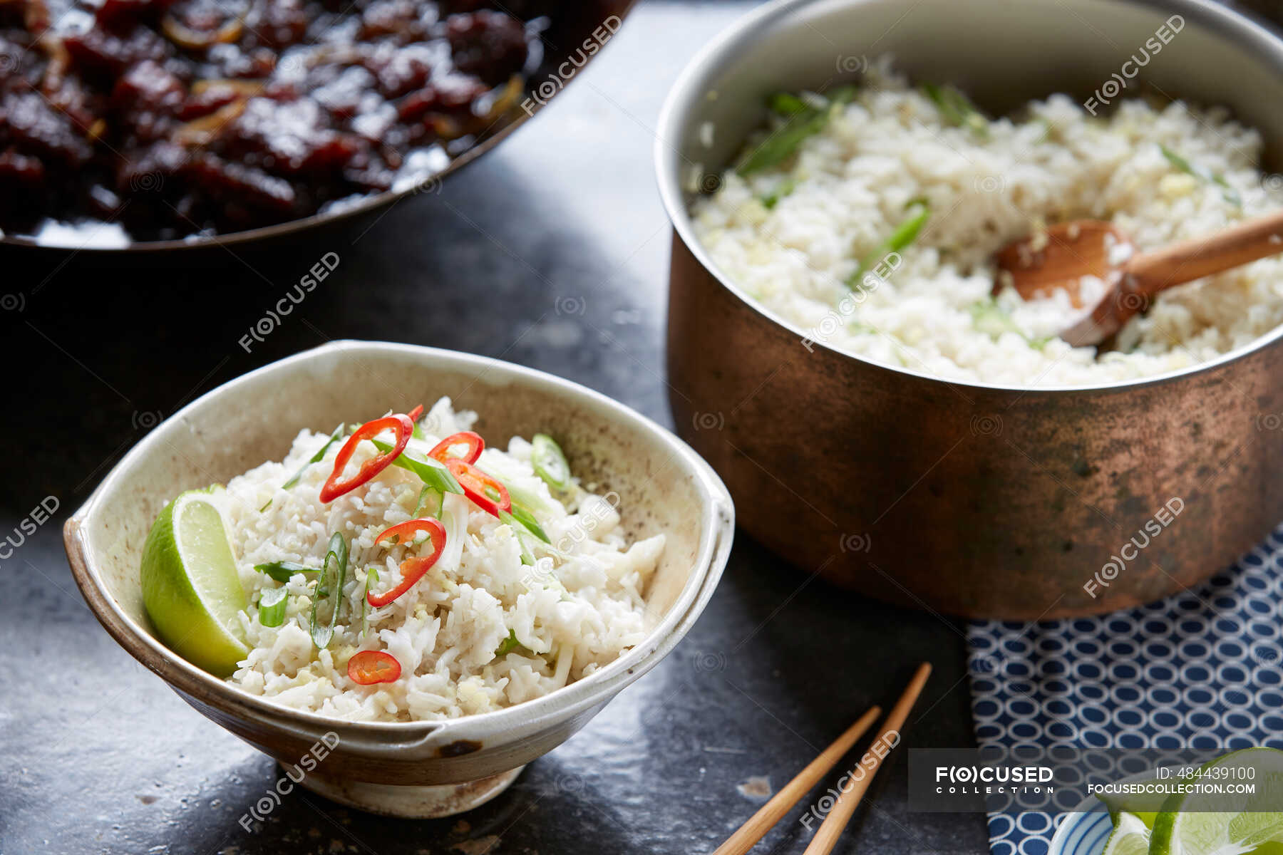 Basmati Rice With Coconut Milk And Ginger — Rice Recipes, asian Stock