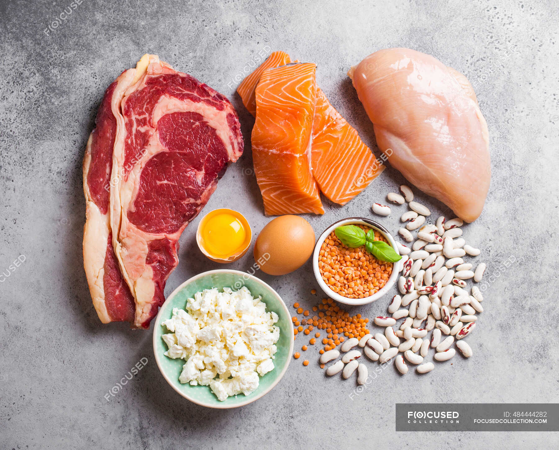 Proteinrich foods meat, fish, poultry, eggs, cheese and legumes