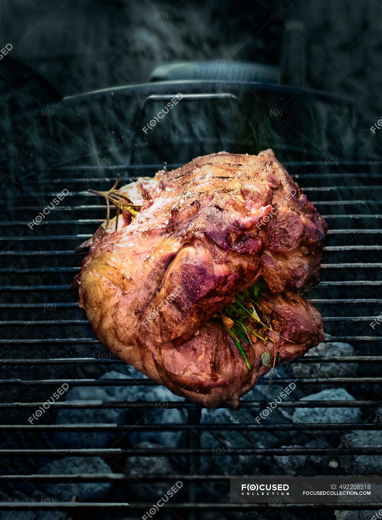 Roast Leg of Lamb — color, meat type - Stock Photo | #492208518