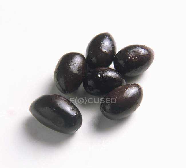 Schwarze Kalamata-Oliven — Stockfoto